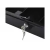 LEAN Cash Box Metal With Compartments 2 Keys Black