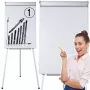 LEAN Magnetic Flipchart Board on a Tripod White 70x100cm