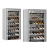 LEAN 8-Tier Shoe Rack Organizer Wardrobe Dustproof Cover Gray