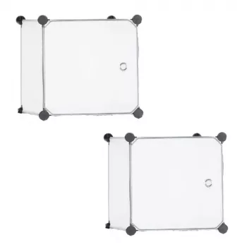 LEAN Modular Shoe Rack Accessories 5 Compartments Transparent