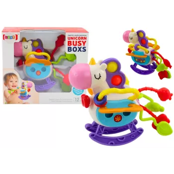 LEAN TOYS Sensory Toy Horse Rubber Rattle Elements