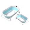 LEAN Folding Bathtub Non-slip Feet Blue