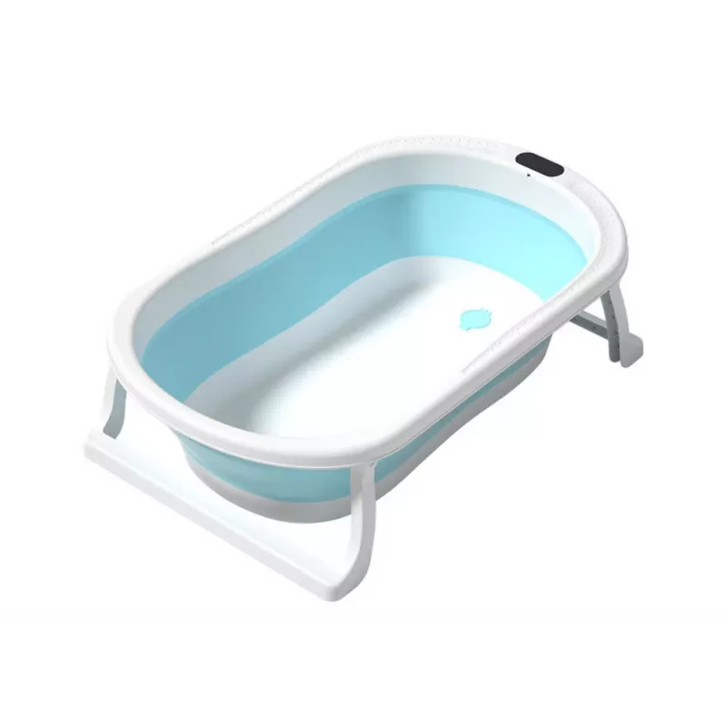 LEAN Folding Bathtub Non-slip Feet Blue