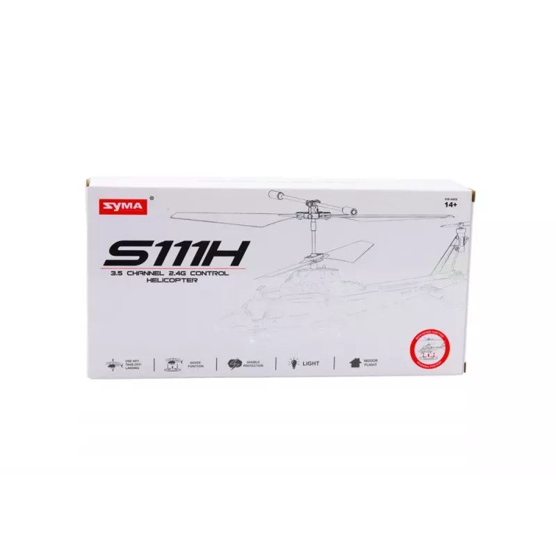 LEAN TOYS Remote Controlled RC Helicopter Gyroscope Syma S111H Red