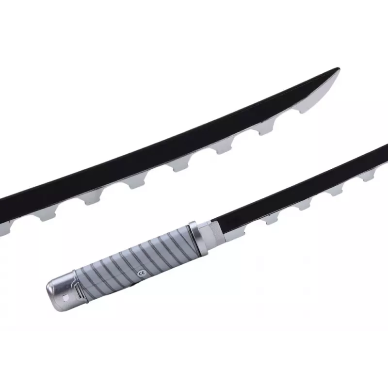 LEAN TOYS Nichirin Samurai Sword Battery Operated Comfortable Handle Black Sound