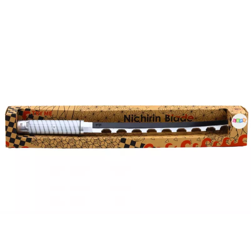 LEAN TOYS Nichirin Samurai Sword Battery Operated Comfortable Handle Black Sound