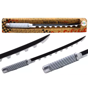 LEAN TOYS Nichirin Samurai Sword Battery Operated Comfortable Handle Black Sound