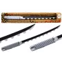 LEAN TOYS Nichirin Samurai Sword Battery Operated Comfortable Handle Black Sound