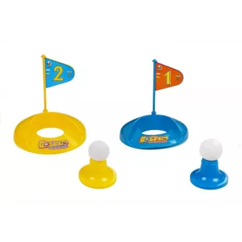 LEAN TOYS Bērnu Golfa Komplekts ar Nūjām, Bedrītēm un Karogiem