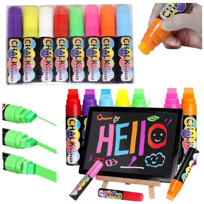 LEAN Chalk Markers Colored Multifunctional Set of 8