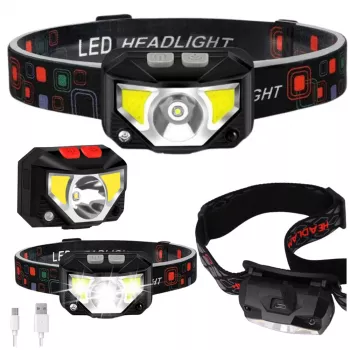 LEAN LED Headlamp Motion Sensor 6 Lighting Modes