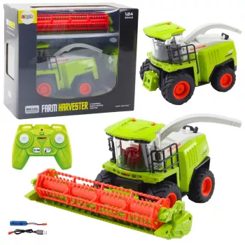 LEAN TOYS Agricultural Combine Harvester With Grain Header Remote Controlled RC 2.4G