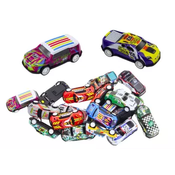 LEAN TOYS Auto komplekts čemodānā 25 gabali ar ceļu paklājiņu