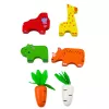 LEAN TOYS Educational Wooden Car Shape Sorter Maze Puzzle