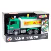 LEAN TOYS Truck Tanker Water Lights Sounds Green 1:14