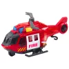 LEAN TOYS Fire Helicopter ar Celtni Gaismām un Skaņām Sarkans