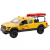 LEAN TOYS Apvidus Auto ar Kanoe Transportu Gaismas Skaņas Dzeltens
