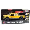 LEAN TOYS Apvidus Auto ar Kanoe Transportu Gaismas Skaņas Dzeltens