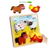 LEAN TOYS Puzzle Board 2in1 Wooden Educational Pets Marker