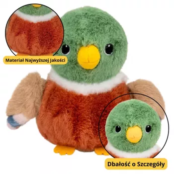 LEAN TOYS Plush Mascot Cuddly Toy Bird Plush Little Duck 12cm