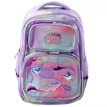 LEAN School Backpack Chest Strap Pastel Colored 20L