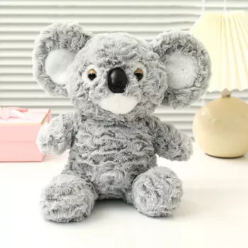 LEAN TOYS Plush Mascot Cuddly Toy Koala Bear Gray 22cm