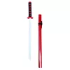 LEAN TOYS Wooden Katana Sword Play Training Prop Red 70cm