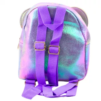 LEAN Children's Backpack With Sequins Mouse Ears Purple 22cm 3L