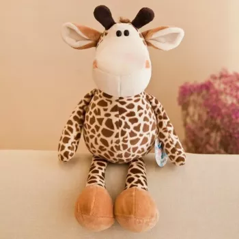 LEAN TOYS Plush Mascot Cuddly Toy Giraffe Spotted 25cm