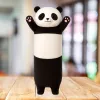 LEAN TOYS Plush Panda Mascot Pillow Oblong Roller Black and White 70cm