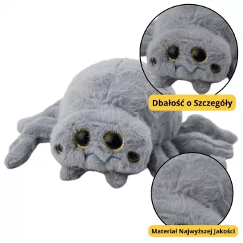 LEAN TOYS Plush Mascot Insect Spider Gray 30cm