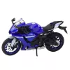 LEAN TOYS Sporta motocikls Metāls Gaismas Skaņas Navy Blue R1 1:12