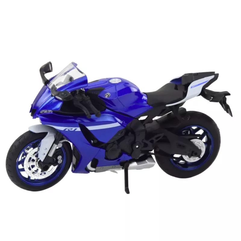 LEAN TOYS Sporta motocikls Metāls Gaismas Skaņas Navy Blue R1 1:12