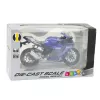 LEAN TOYS Sporta motocikls Metāls Gaismas Skaņas Navy Blue R1 1:12