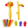 LEAN TOYS Izglītojošais sensoriskais kubs Cimbāles Labirints Krokodils