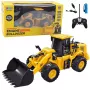 LEAN TOYS Excavator Bulldozer Remote Control RC 2.4G 6CH Yellow