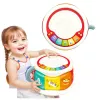 LEAN TOYS Large Interactive Educational Drum For Toddlers Colorful