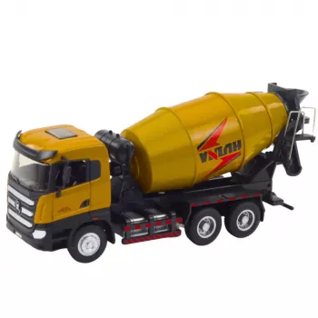 Huina 1:50 Concrete Mixer Construction Vehicle Die-Cast Metal Khaki