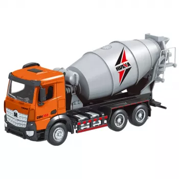 LEAN TOYS Betona maisītājs Būvniecības transportlīdzeklis Metāla Huina Oranžs 1:50