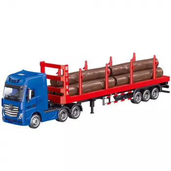 Huina 1:50 Timber Grab Truck Diecast Model Red