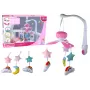 LEAN TOYS Baby Bed Carousel Sky Sound Pink