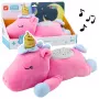 LEAN TOYS Plush Unicorn Sleeping Cuddly Toy Projector Sound Noise Pink