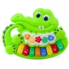 LEAN TOYS Interactive Baby Piano ar gaismām, skaņām un dzīvnieku balsīm - Zaļš