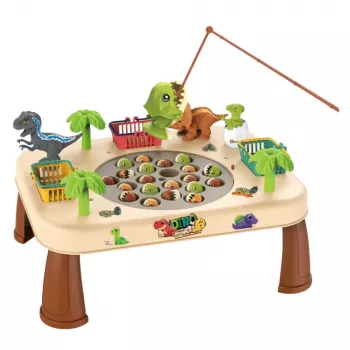 LEAN TOYS Electric Dinosaur Catching Table with Rotating Sounds