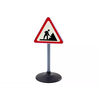 LEAN TOYS Large Road Works Warning Sign Educational 70cm