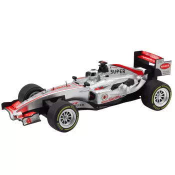 LEAN TOYS Remote Controlled RC Racer Steering Wheel Lights Sounds 1:12 Silver