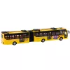 LEAN TOYS RC 1:32 Yellow Articulated Remote Controlled Trolleybus School Bus