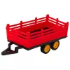 LEAN TOYS RC Remote Controlled Farm Tractor With Trailer Red