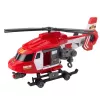 LEAN TOYS Rescue Helicopter ar āķi, nestuvēm, gaismām un skaņām, sarkans, 1:16 mērogs