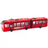 LEAN TOYS Articulated Bus with Opening Doors, Lights and Sounds - Red 1:16